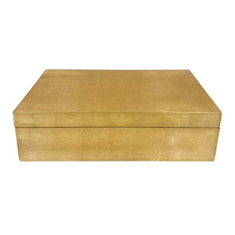 Gold Rectangle Decorative Box, 13×7