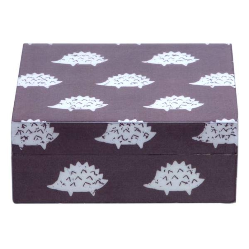 Hedgehog Printed Decal Box, 5×4
