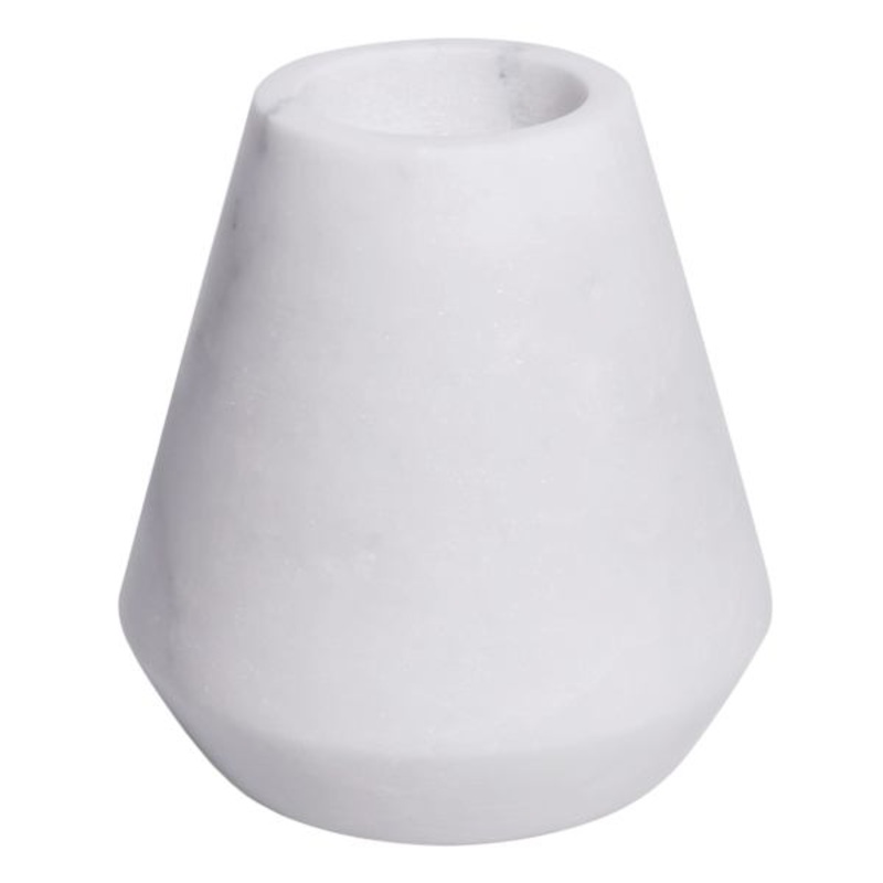 White Marble Tealight Candle Holder, 4″