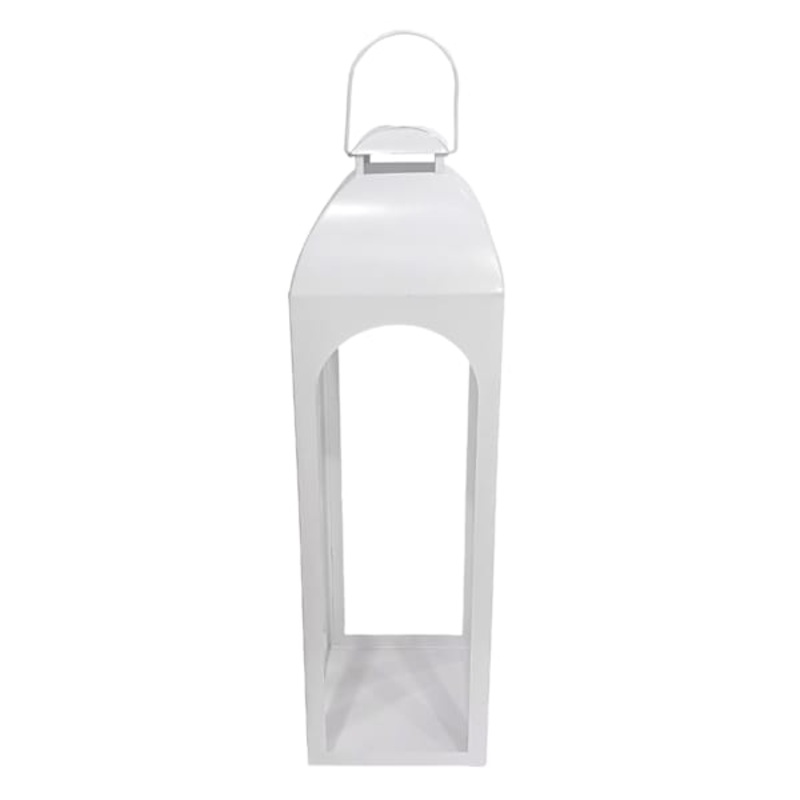 White Metal Lantern, 36″