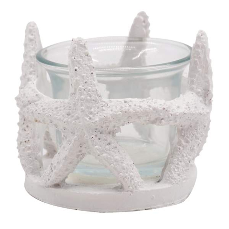 White Starfish Candle Holder, 2.5″