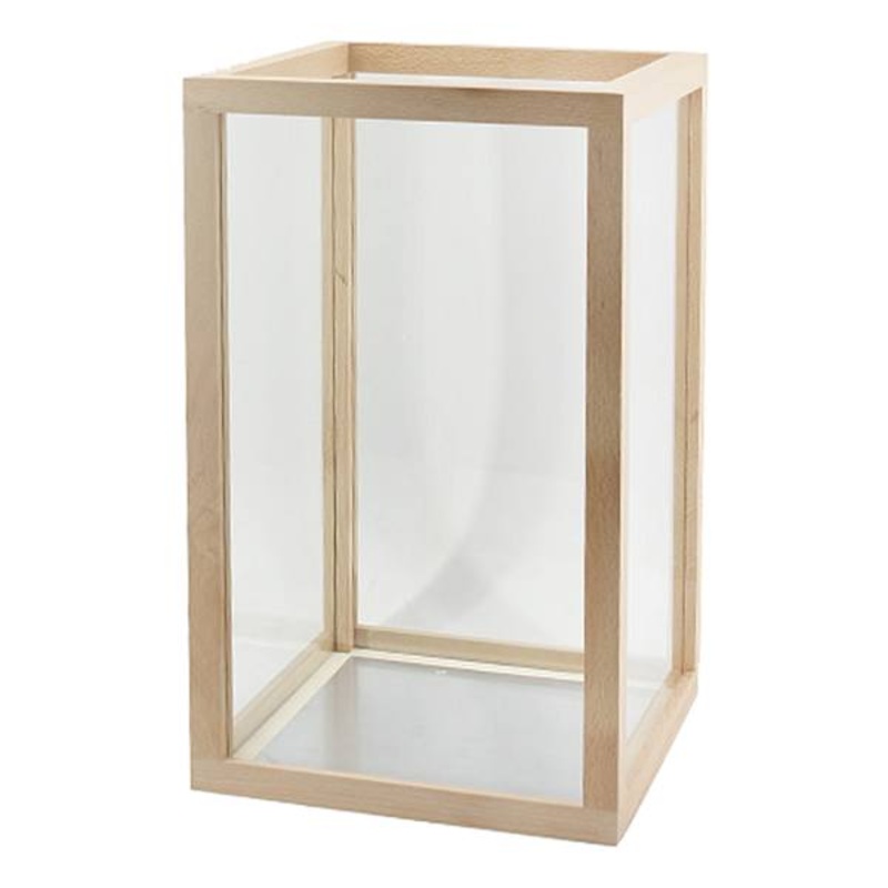 Wood Lantern, 16″