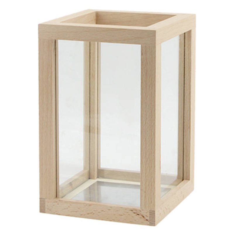 Wood Lantern, 8.3″