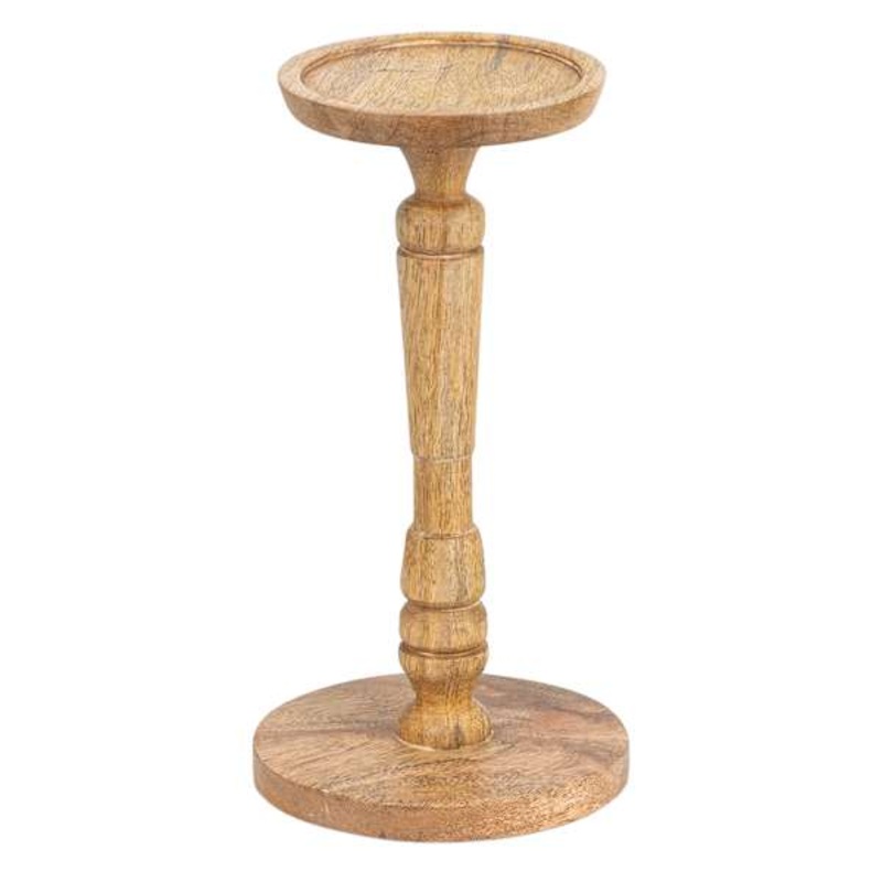 Wooden Candle Holder, 8″