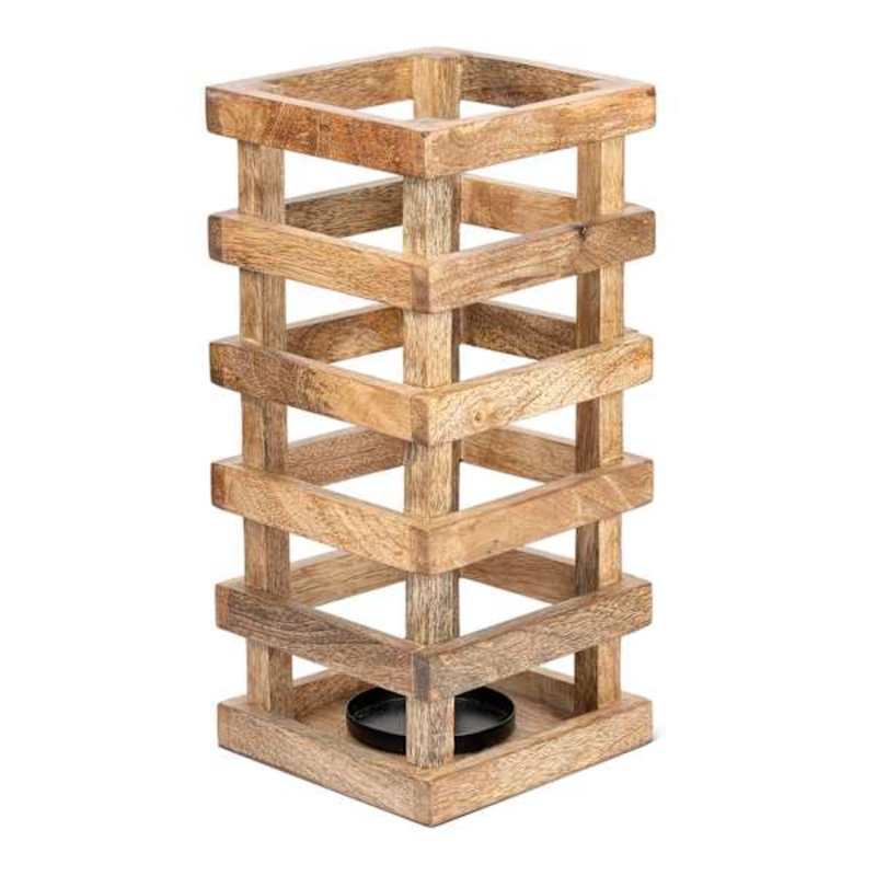 Wooden Slats Lantern, 13″