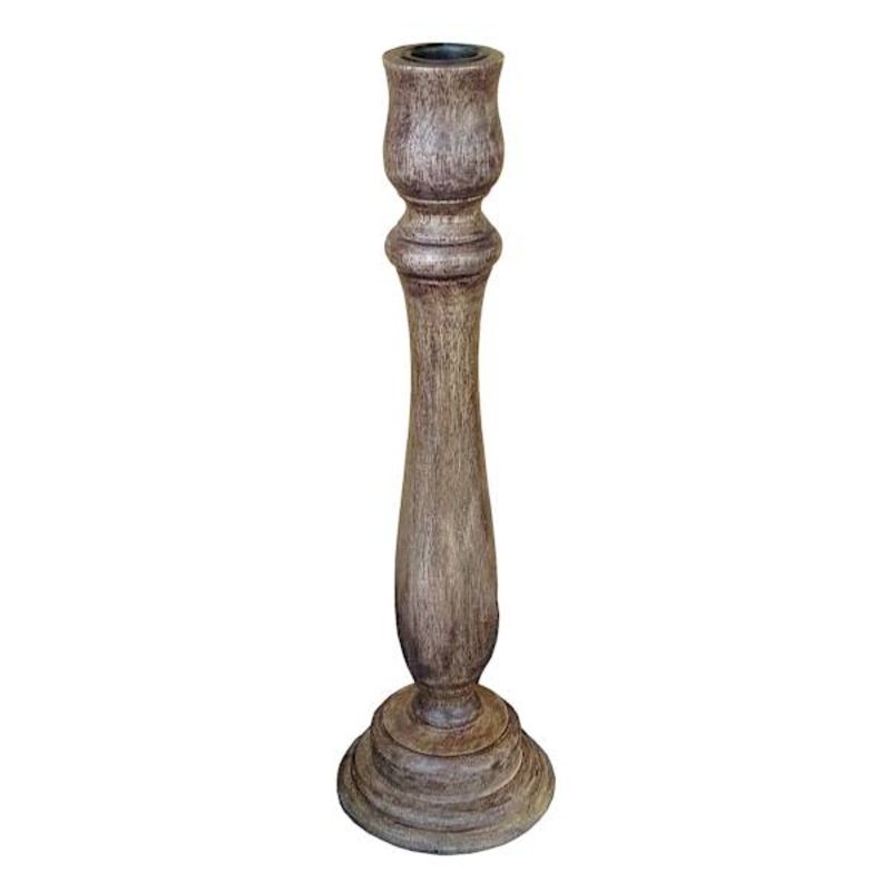Wooden Taper Candle Holder, Large