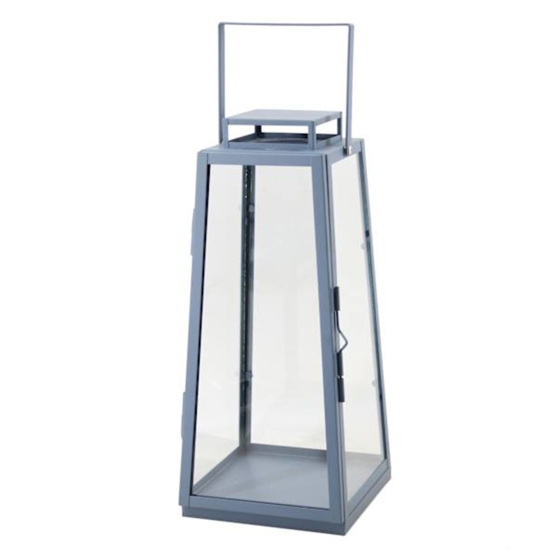 Blue Metal Lantern, 14″