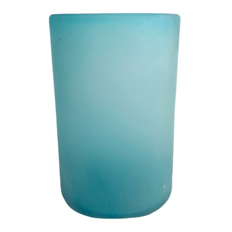 Blue Seaglass Hurricane, Large