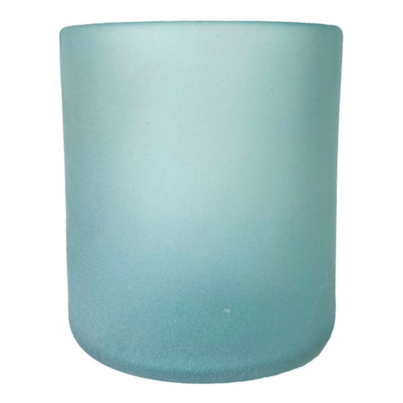 Blue Seaglass Hurricane, Small