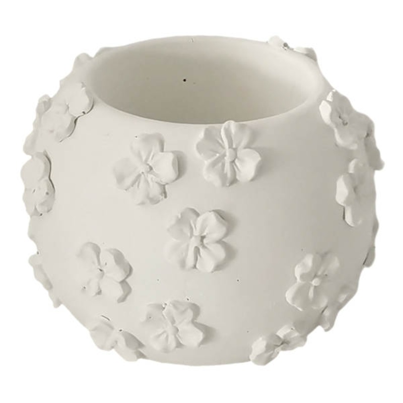Providence Floral Textured Votive Candle Holder, 2.6″