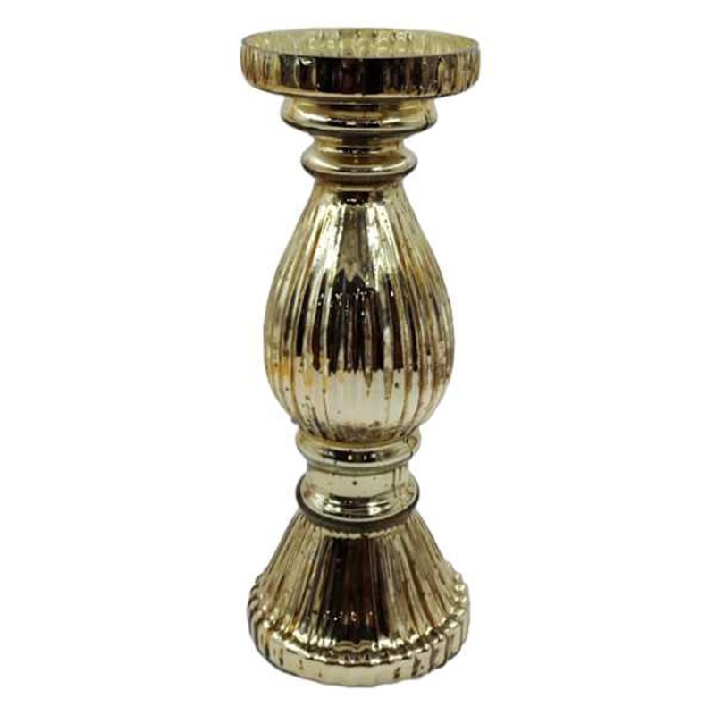 Providence Mercury Glass Candle Holder, 12″