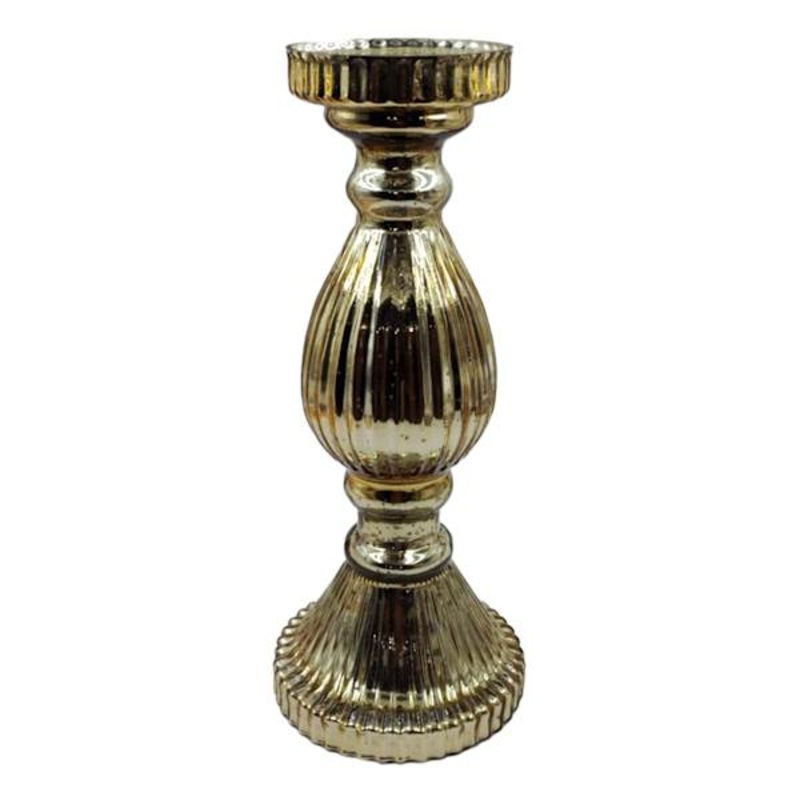 Providence Mercury Glass Candle Holder, 15″