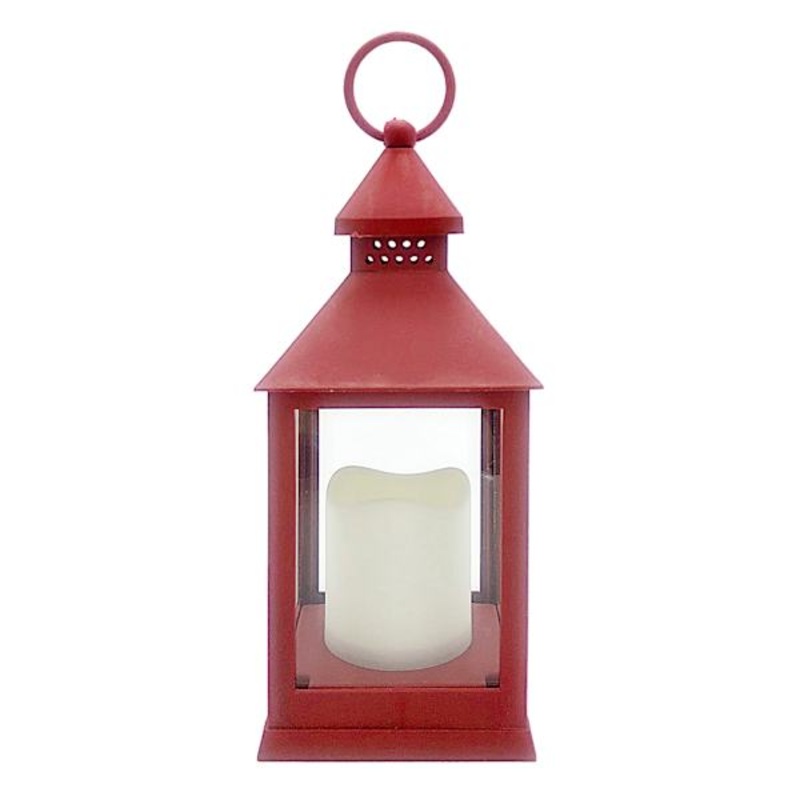 Red LED Lantern, 9.5″