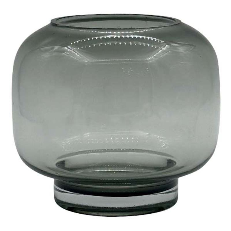Smoke Glass Hurricane, 8″