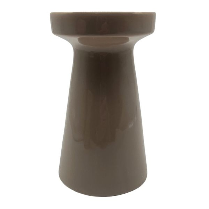 Tan Pillar Candle Holder, 4.5″