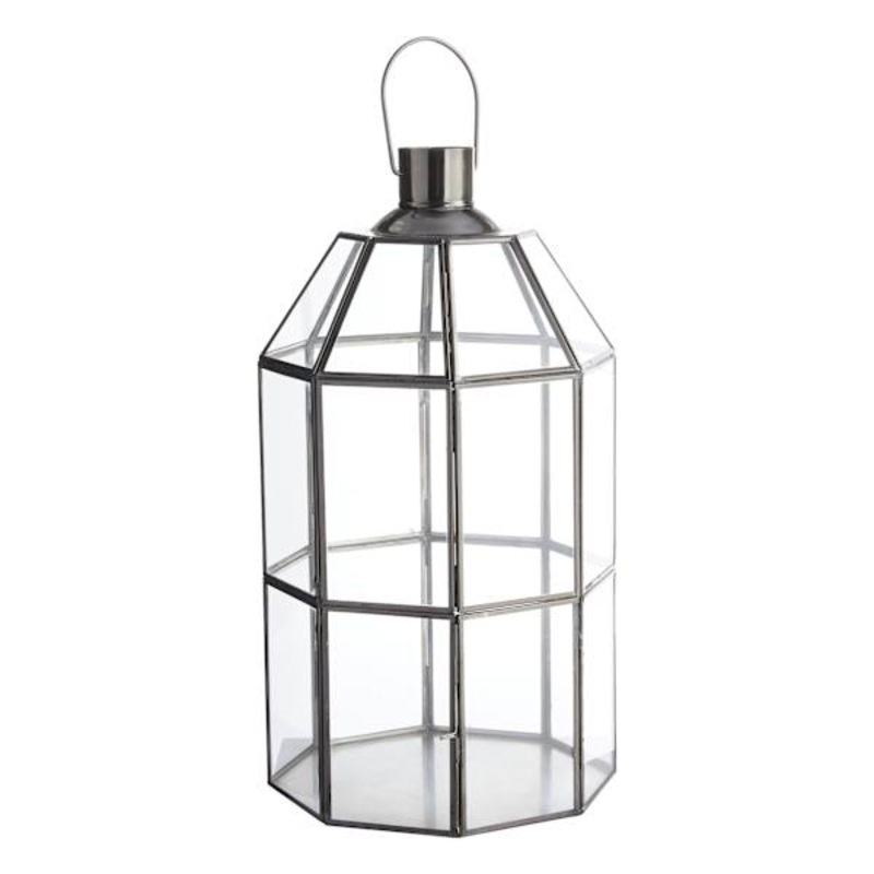 Tracey Boyd Black Metal Lantern, 16″