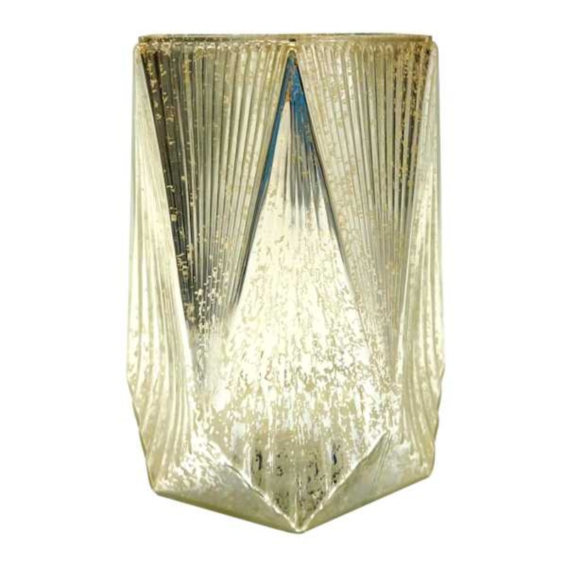 Tracey Boyd Mercury Glass Candle Holder, 7.5″