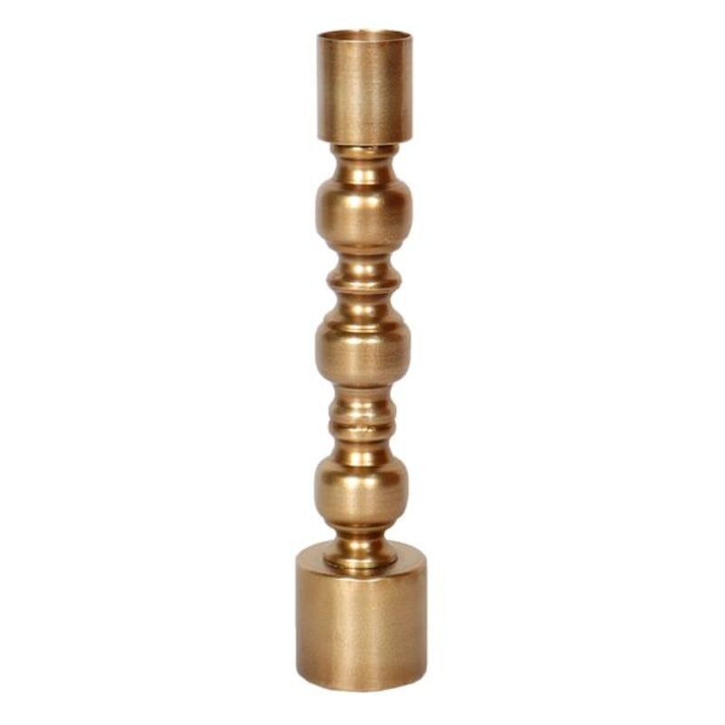 Tracey Boyd Metallic Metal Candle Holder, 13″