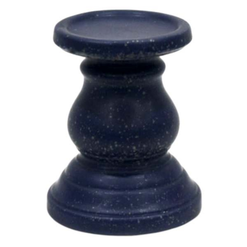 Tracey Boyd Navy Ceramic Pillar Holder, 6″