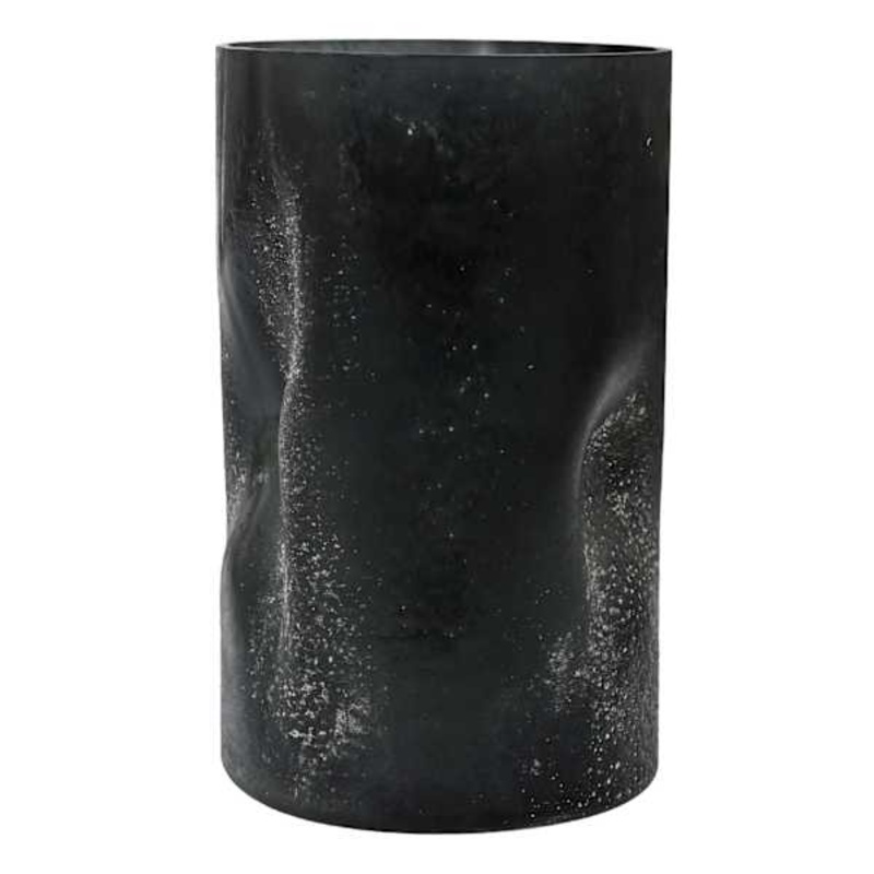 Ty Pennington Black Hurricane Glass Candle Holder, 10″
