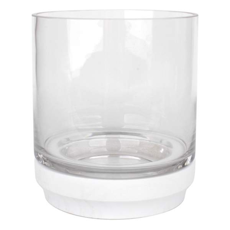 Ty Pennington Glass Candle Holder on Base, 6.7″