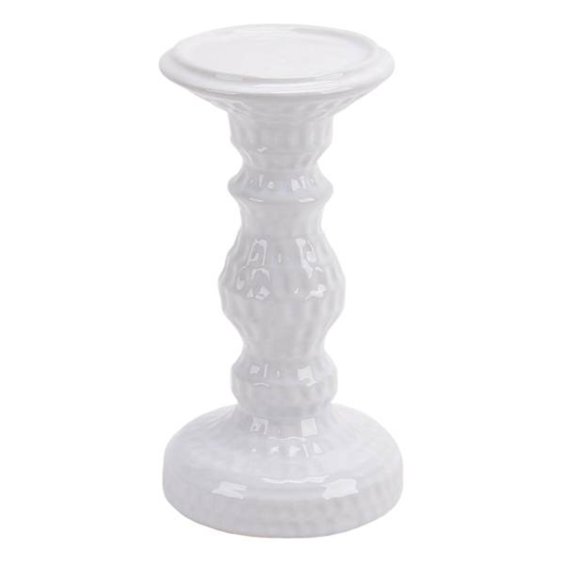 Ceramic Candle Holder, 8″