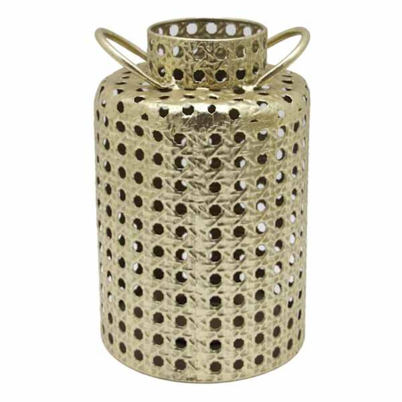 Gold Metal Lantern, 13″