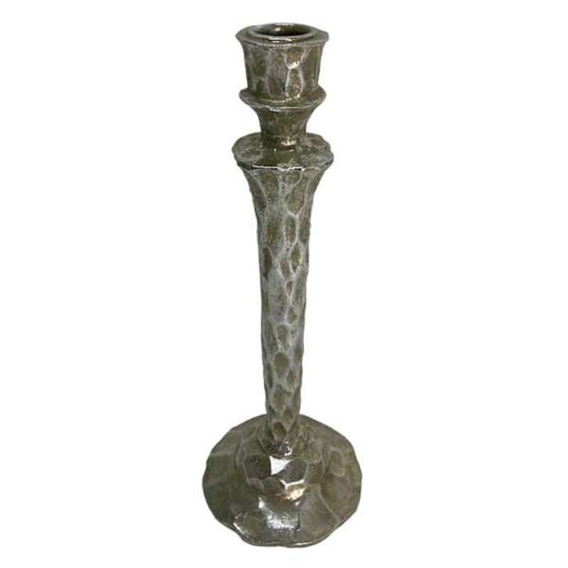 Hammered Taper Candle Holder, 11″