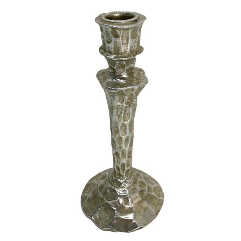 Hammered Taper Candle Holder, 8″