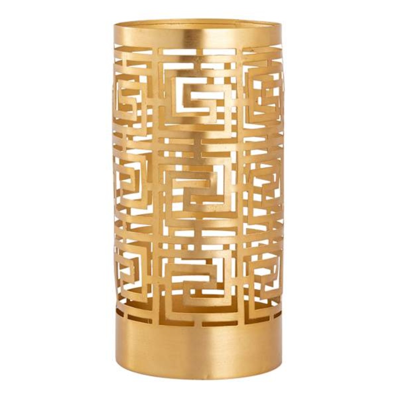 Key Scroll Pillar Candle Holder, Large