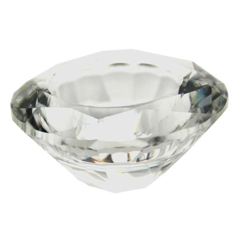 Laila Ali Clear Tealight Holder, 3″