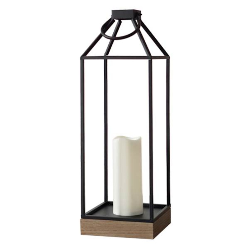 LED Metal Frame Lantern, Large