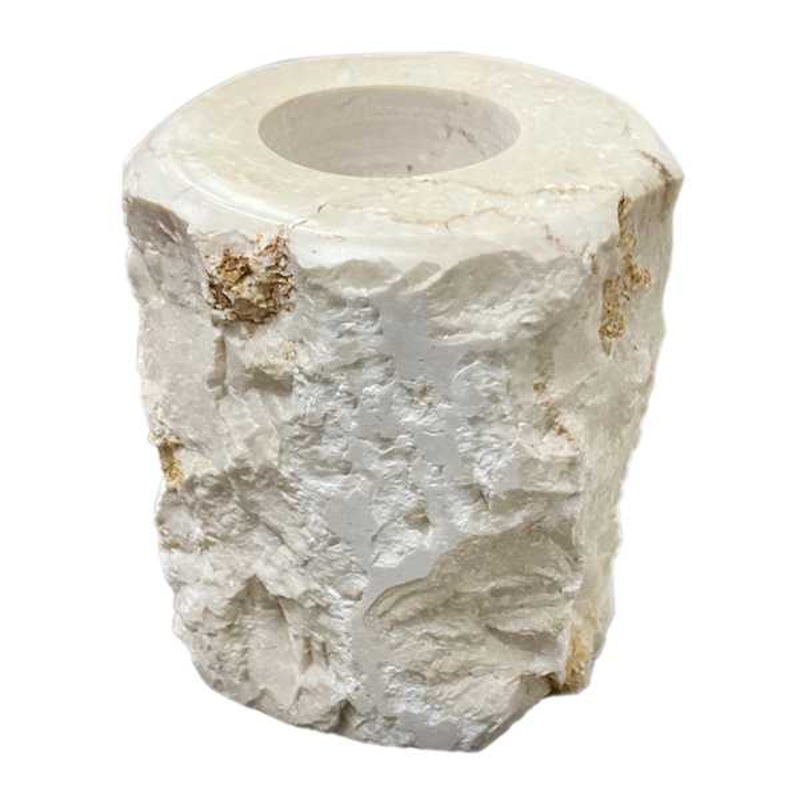Marble Tealight Candle Holder, 4″