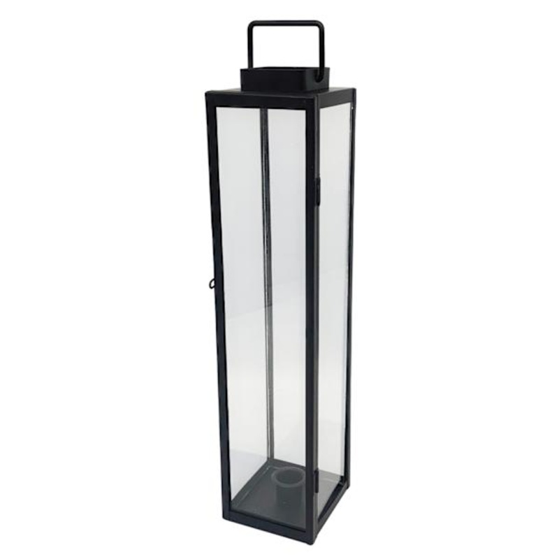 Metal & Glass Lantern, 3.2×14.5