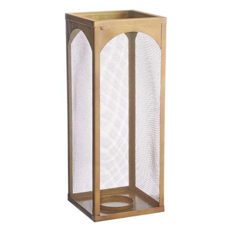 Metal Lantern with Brass Finish, 20″