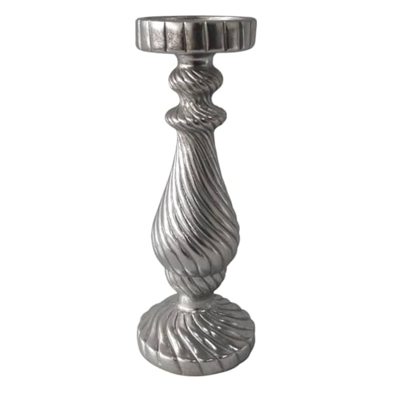 Metallic Candle Holder, 12″