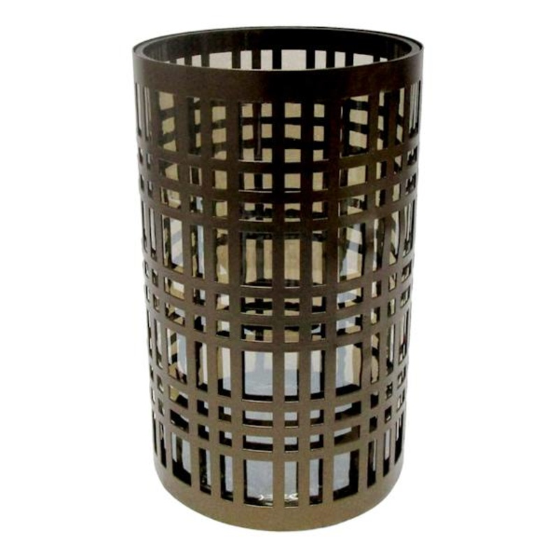 Moroccan Cutwork Hurricane Candle Holder, 8″