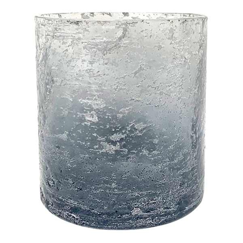 Smoke Ombre Glass Candle Holder, 4″