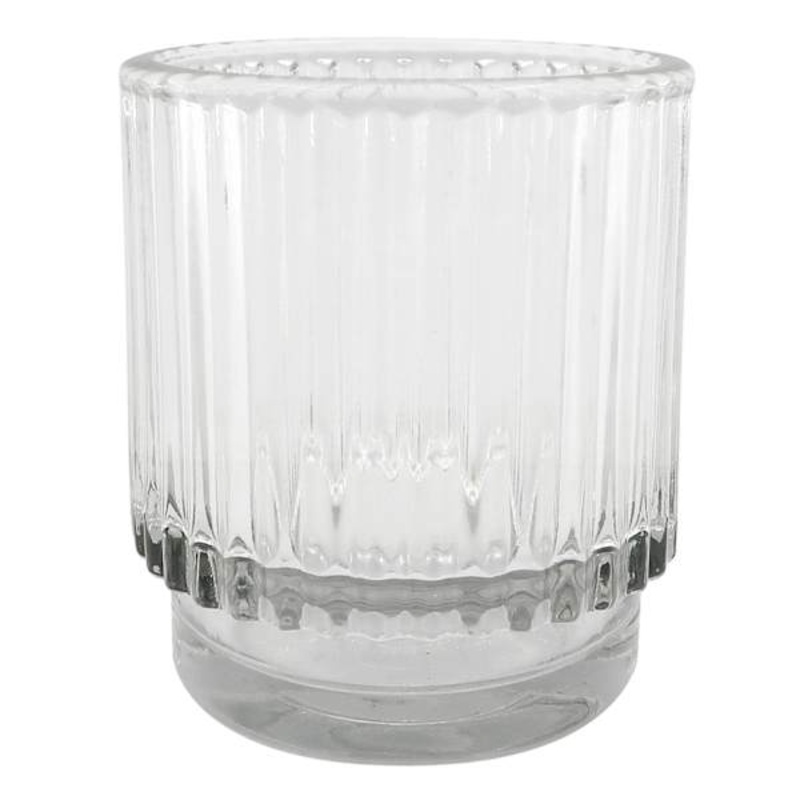 Clear Glass Votive Candle Holder, 3″