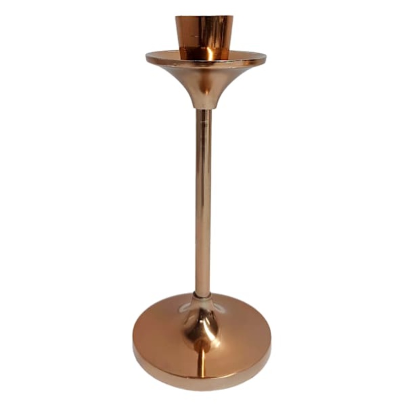 Copper Taper Candle Holder, 8″
