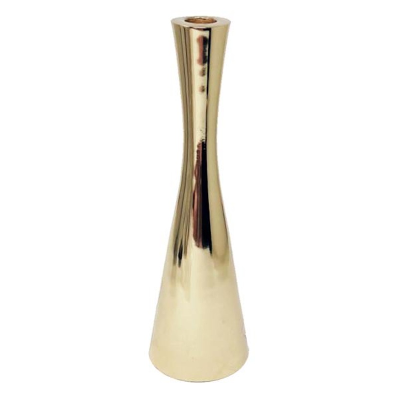 Crosby St. Gold Beaker Taper Candle Holder, 12″