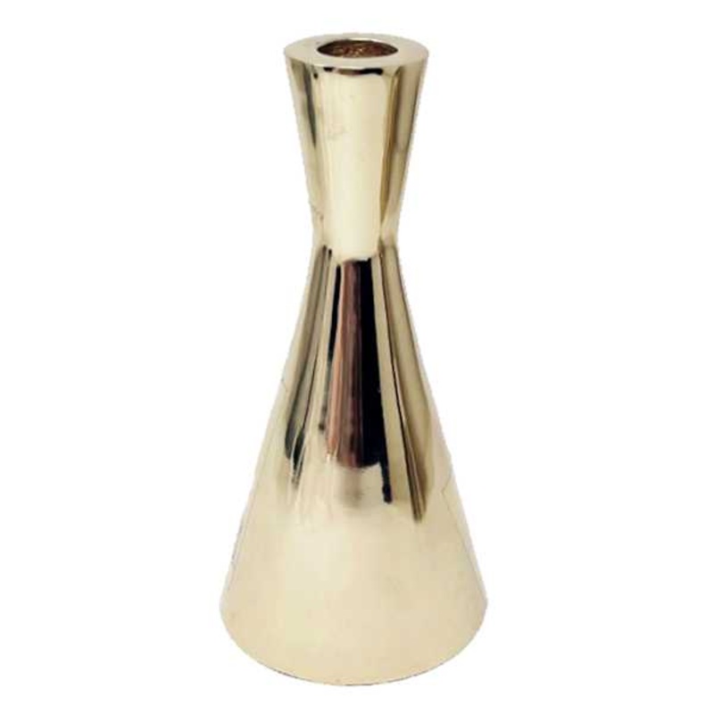 Crosby St. Gold Beaker Taper Candle Holder, 8″