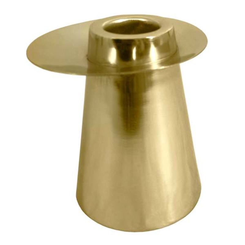 Crosby St. Gold Taper Candle Holder, 3.2″
