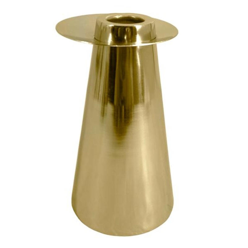 Crosby St. Gold Taper Candle Holder, 5″