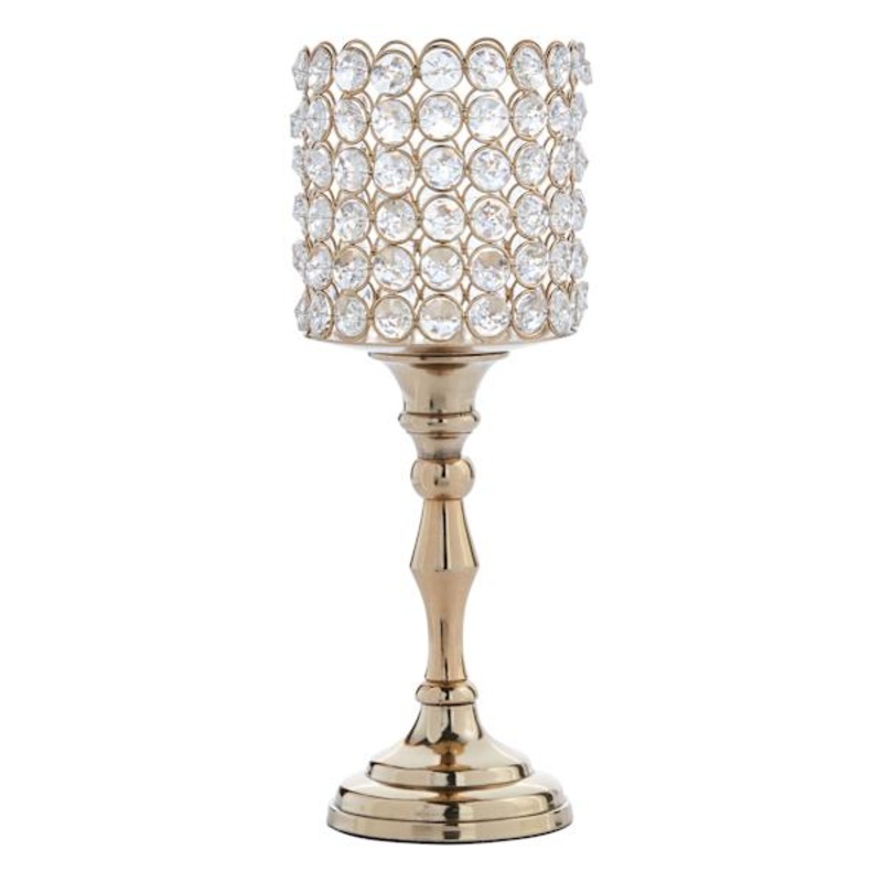 Crystal Votive Holder, 11″
