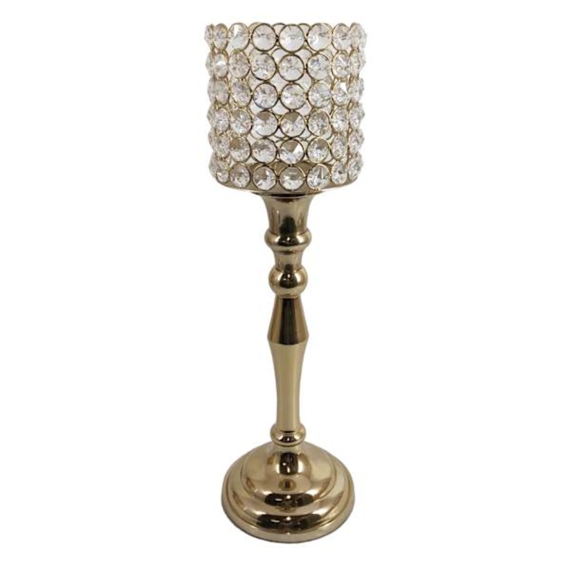 Crystal Votive Holder, 14.2″