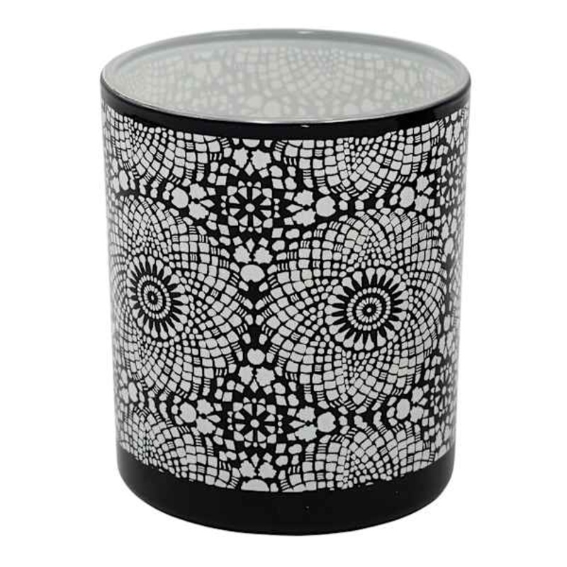 Glass Candle Holder, 4″