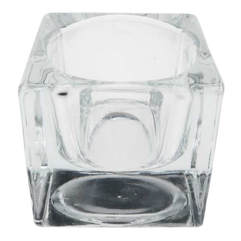 Glass Tealight Candle Holder, 2″
