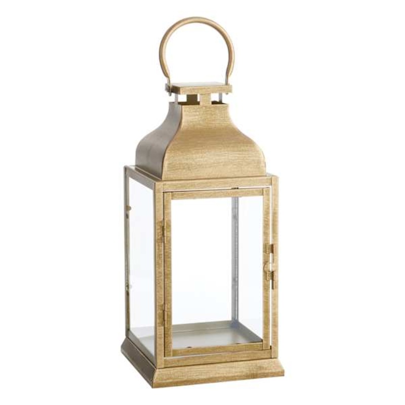 Gold Metal Lantern, 12.5″