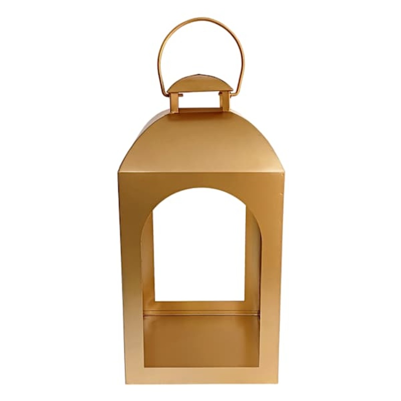 Gold Metal Lantern, 17″